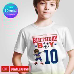 personalize soccer birthday shirt png digital instant download
