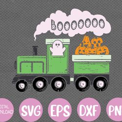halloween train boo funny ghost pumpkin toddler kids boys svg, eps, png, dxf, digital download