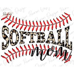 leopard softball mom png, sublimation design digital download, softball mom design, digital download, sublimate download