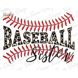 leopard baseball sister png, sublimation design digital download, baseball sister png, digital download, sublimate downl