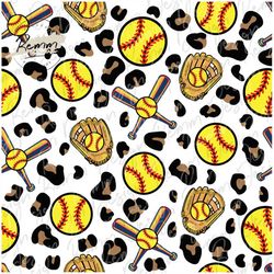 softball leopard seamless pattern, sublimate download, digital paper, printable, animal print, cheetah, background, fabr