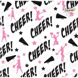 seamless cheer pattern, digital paper, printable, cheerleader pattern, cheer pattern, background, dance, cheer fabric pr