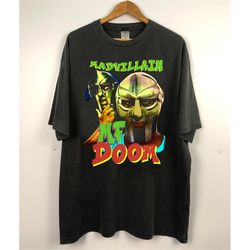 vintage mf doom- madvillain shirt, vintage mf doom shirt, mf doom rapper