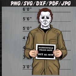 michael myers halloween svg, png, dxf, pdf, jpg,...