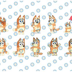 10 designs bingo svg bundle | bluey svg | bluey birthday | bluey party supplies | bluey birthday decorations| dog|png|ep