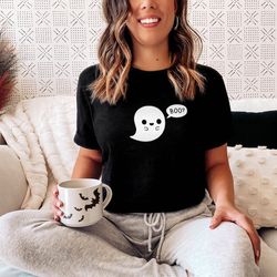 cute ghost halloween t-shirt - glow in the dark halloween t shirt - a141