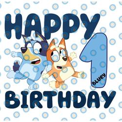 bluey and bingo personalized name and age birthday svg, bluey family svg, birthday bluey svg, bluey bingo