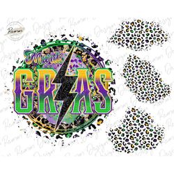 mardi gras leopard lightning bolt png, matching leopard print patches, mardi gras design, fat tuesday, mardi gras sublim