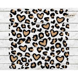 seamless leopard hearts png, sublimate download, digital paper, printable, animal print, cheetah, background, seamless l