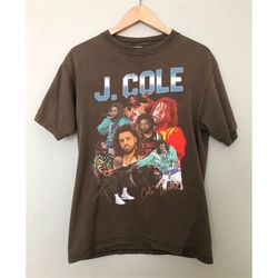 vintage j. cole shirt, j. cole retro tee, hip hop shirt, j. cole retro graphic tee