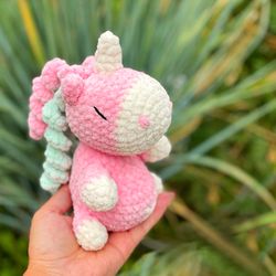 Unicorn CROCHET PATTERN Amigurumi, Cute Kawaii Rainbow horse, Stuffed crochet animals