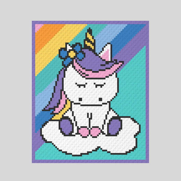 rainbow-unicorn-crochet-C2C-graphgan-blanket-3