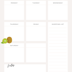 great and excellent weekly meal planner notebook and food planner 52 weeks, 8.5 x 11, perfect for every home,