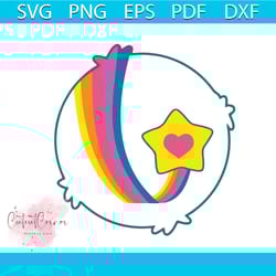 silhouette cameo care png , wish funshine super love avector birthday png, care bears belly badges digital files, care b