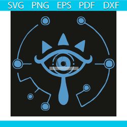 nintendo zelda breath of the wild sheikah eye logo svg, trending svg, nintendo zelda breath svg, the wild sheikah eye lo