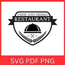 food and drinks restaurant svg | food restaurant design svg | restaurant logo svg | restaurant badges svg