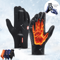 winter gloves touch screen, riding motorcycle sliding waterproof