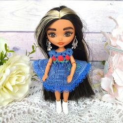 barbie extra minis clothes - barbie clothes - 4 inches doll dress