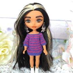 Barbie extra minis clothes - miniature doll clothes - mini doll dress