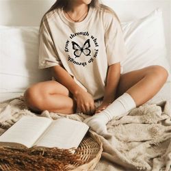 butterfly tshirts, grow through what you go through tee, inspirational tshirts, motivational tee, popular tshirt, boho s