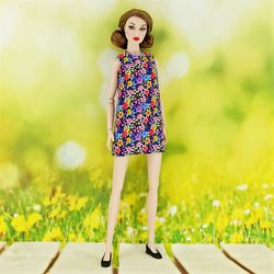 A dress for Poppy Parker and Barbie regular with floral print