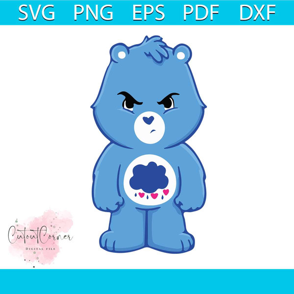 Blue care 2024 bear with cloud