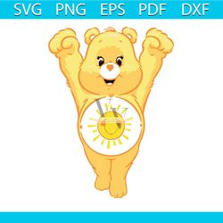 swear bear bundle yellow green blue pink png, care bear png, care bears png,