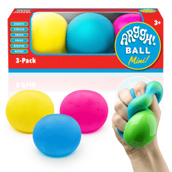 Power Your Fun Arggh Mini Stress Balls for Adults and Kids - 3pk