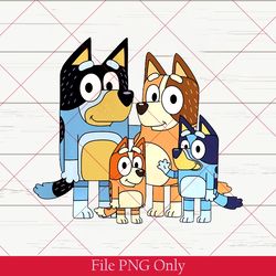 cute bluey family png, bluey birthday party png, cute bluey family png, bluey  birthday matching png, bluey and friends