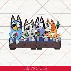 bluey bingo png, bluey family trip png, bluey matching family png, bluey trip png, bluey and friends png, bluey travel