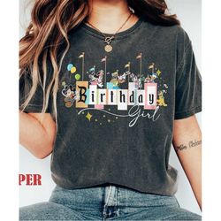 disney birthday comfort colors shirt, disney birthday family, mickey and friends birthday, disney birthday squad disney