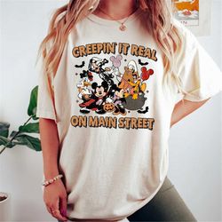 disney characters halloween skeleton comfort colors shirt, disney halloween matching shirt, disney mickey minnie & frien