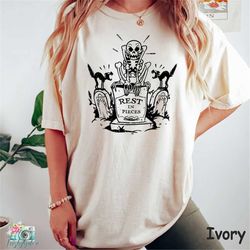 silly symphony the skeleton dance comfort color shirt, disney halloween shirt, mickey's not so scary party 2023, disneyl