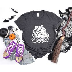 halloween spooky ghosts shirt, halloween shirts, halloween party shirt, ghost shirt, halloween boo shirt, spooky hallowe