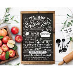apple pie recipe svg, homemade apple pie svg, fall recipe svg, autumn recipes svg, apple pie svg