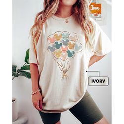 comfort colors disney mickey balloon shirt, walt disney world shirt, mickey head shirt, disney shirt, disneyland shirt,