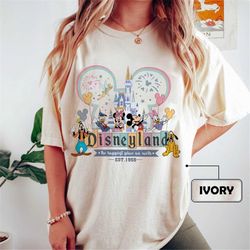 comfort colors disneyland est 1955 california shirt, disneyland shirt, disney family shirt, happiest place on earth shir