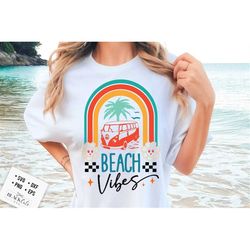 retro summer svg, beach vibes svg, retro beach bus svg, groovy summer svg, groovy beach svg, retro beach svg
