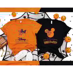 mickey minnie spider web heads shirt, disney halloween shirts, disney halloween party shirt, disney spider web shirt, mi