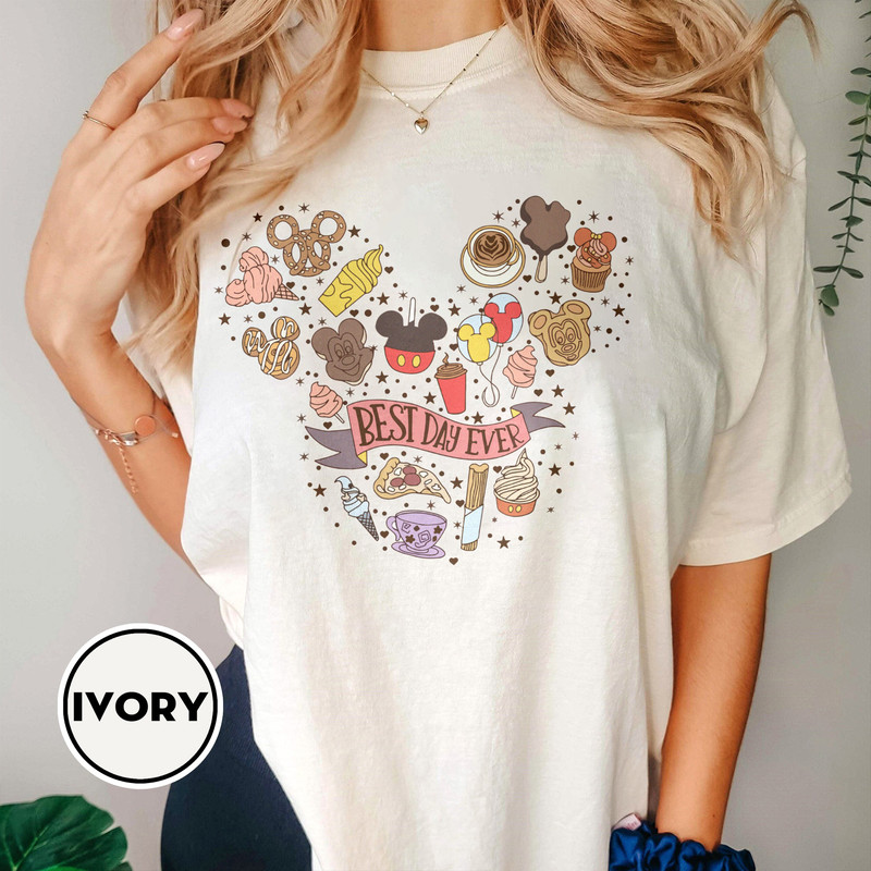 Best Day Ever Shirt, Cute Disney For The Snacks Shirt With Fun Icons, Magic Kingdom Disney Vacation Shirt, Disney Family Shirts, Disney Tee - 3.jpg