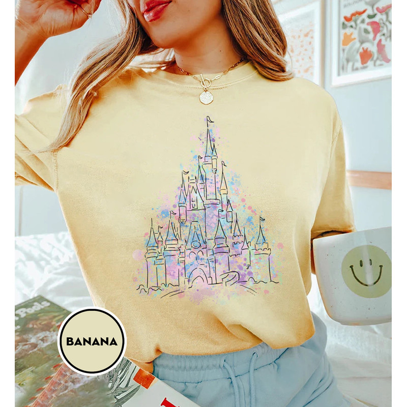 Disney Vacation Shirt, Disney Castle Shirt, Disney Family Shirt, Family Vacation Shirt, Disney Trip Shirt, Disney Watercolor Castle, Disney - 4.jpg