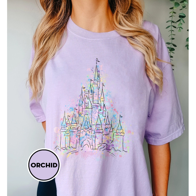 Disney Vacation Shirt, Disney Castle Shirt, Disney Family Shirt, Family Vacation Shirt, Disney Trip Shirt, Disney Watercolor Castle, Disney - 5.jpg