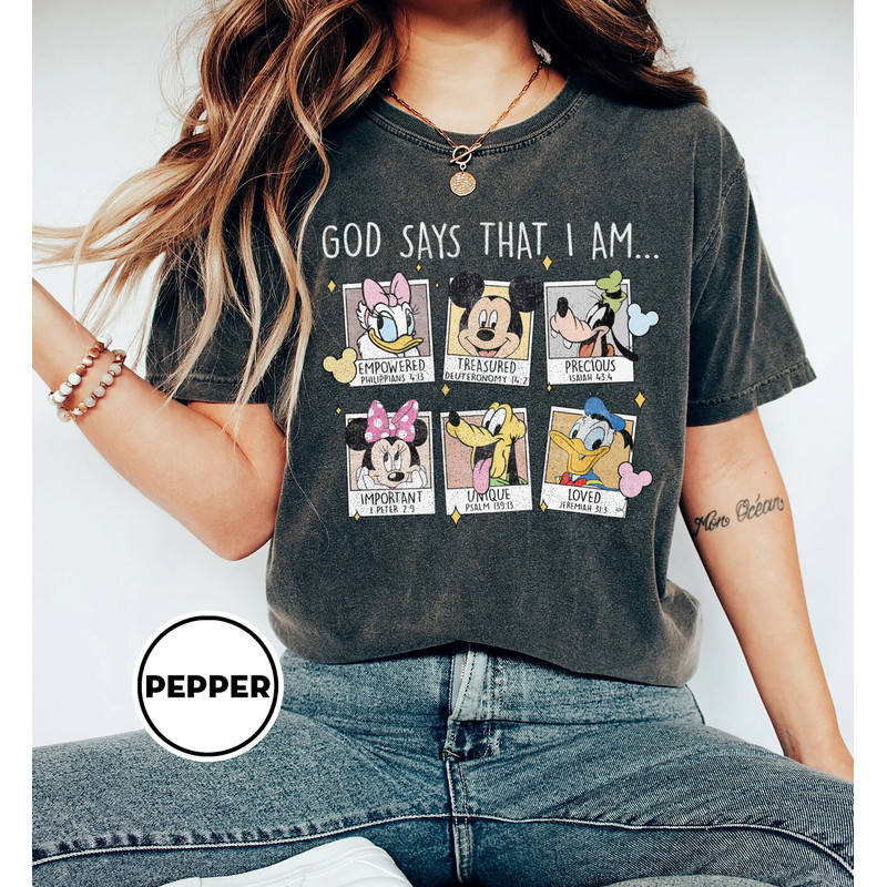 God Says That I Am Shirt, Disney Shirt, Disney Mickey Minnie Shirt, Mickey and Friends Shirt, Animal Kingdom Tshirt, Disney Family Vacation - 2.jpg