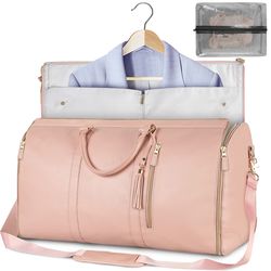 Large Capacity Travel Duffle Bag, Women's Handbag Folding Suit Bag