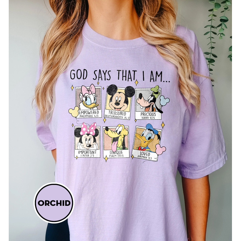 God Says That I Am Shirt, Disney Shirt, Disney Mickey Minnie Shirt, Mickey and Friends Shirt, Animal Kingdom Tshirt, Disney Family Vacation - 4.jpg