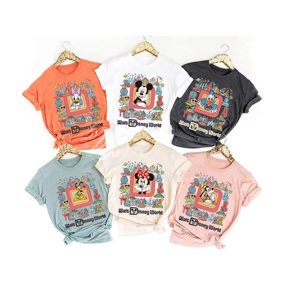 Retro Disney World Shirt, Vintage Mickey And Friend Shirt, Vintage Disney Shirt, Walt Disney World, Disneyworld Trip 2023 Shirt, WDW Shirt - 1.jpg