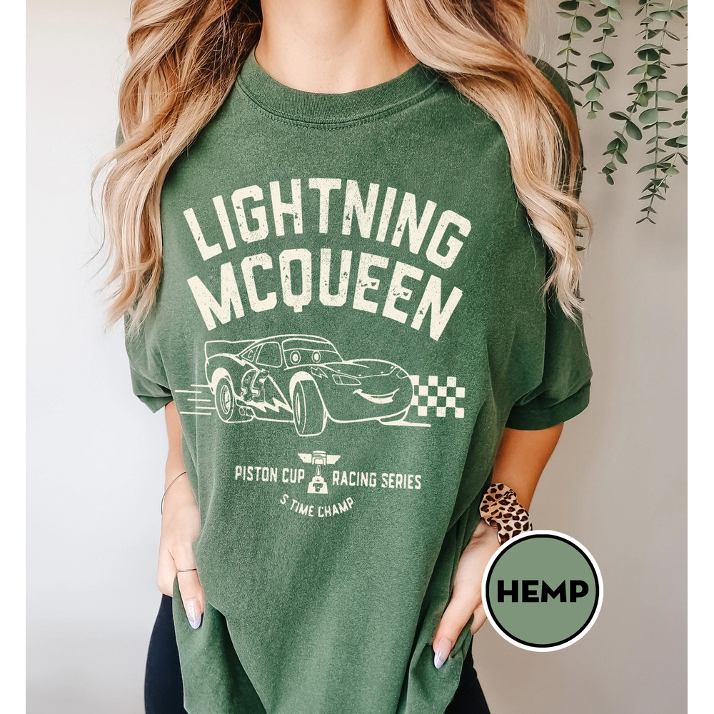 Retro Lightning McQueen Comfort Color Shirt, Disney Cars Land Shirt, Vintage Disney Cars Shirt, Pixar Cars Shirt, Cars Theme Birthday Shirt - 3.jpg