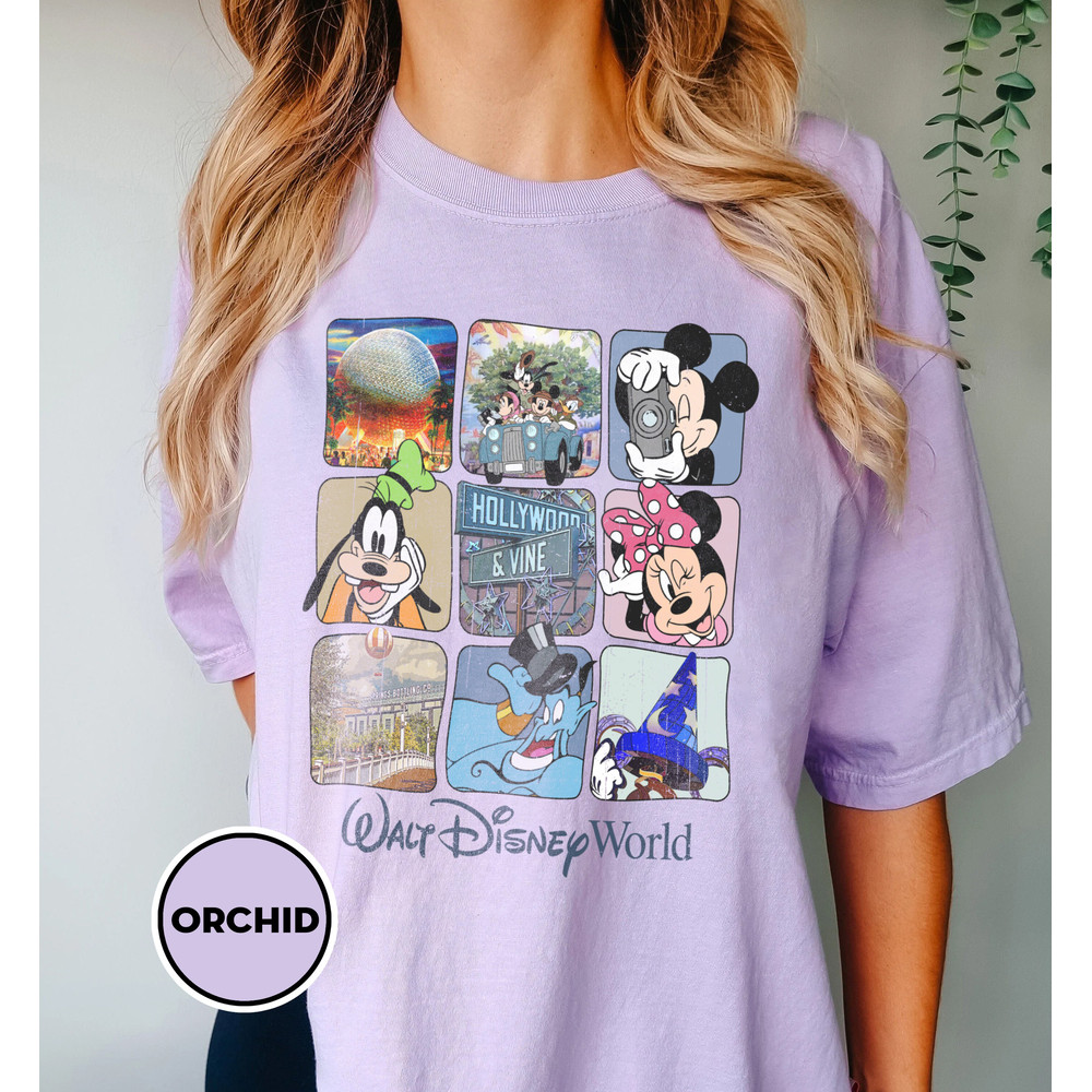 Retro Walt Disney World T-Shirt, Mickey and Friends Shirt, Disney Characters, Disney World Shirt, Disney Family Shirt, Vintage Mickey Shirt - 4.jpg
