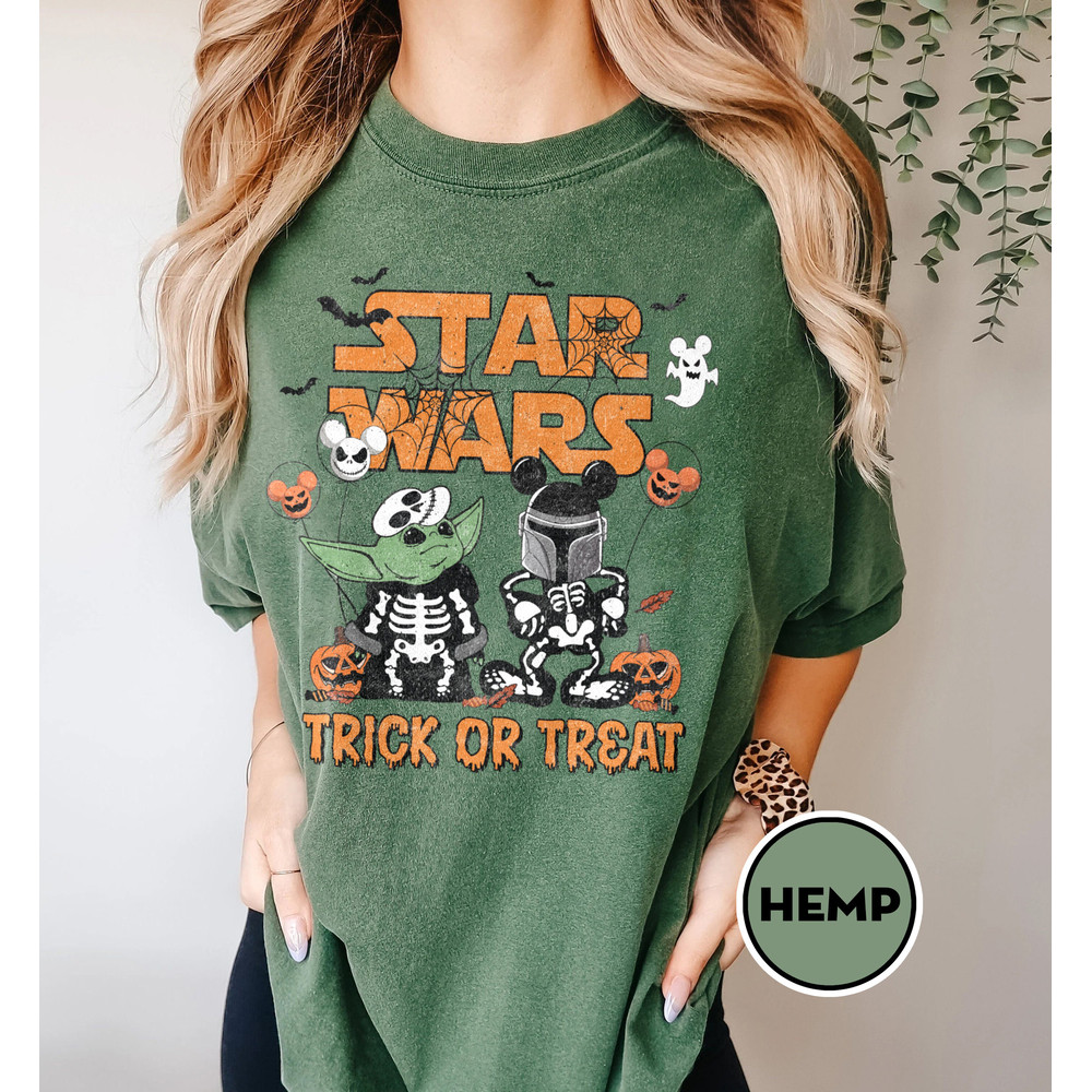 Star Wars Halloween Shirts, Disney Star Wars Shirts, Darth Vader Halloween Shirt, Mickey Skeleton Tee, Disney Vacation, Trick Or Treat Shirt - 5.jpg