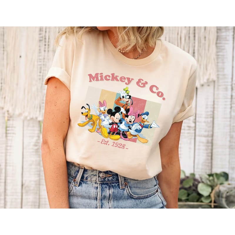 Vintage Mickey & Co 1928 Shirt, Mickey Minnie Shirt, Retro Mickey And Friend Shirt, Disneyworld Shirt, Disney Family Matching Shirt - 1.jpg